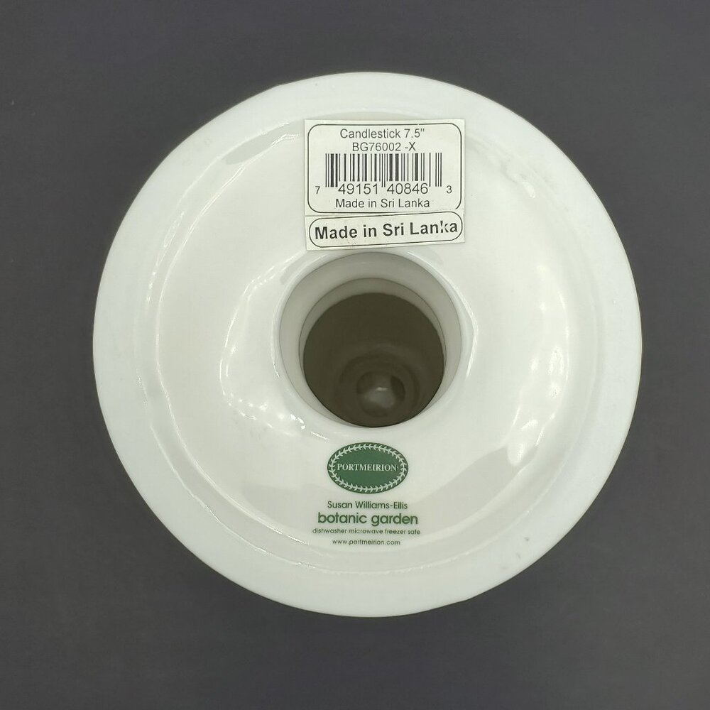 Portmeirion Botanic Garden Candlestick Pansies Butterflies Floral Candle Holder - Picture 5 of 6
